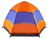 5-8 Person - Six Corners Automatic Tent Sunshade Summer Camping Rainproof Shelter Tent For Family
