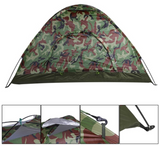 1-2 Person Outdoor Portable Single Layer Tent - Waterproof Anti-Mosquito Anti UV Camping Tent
