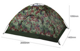 1-2 Person Outdoor Portable Single Layer Tent - Waterproof Anti-Mosquito Anti UV Camping Tent